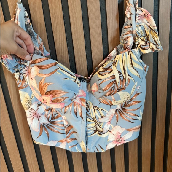 Windsor Tropical Floral Corset Top - Picture 2 of 5